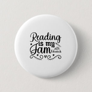 Badge Rond 5 Cm Lecture Art Reading Is My Jam