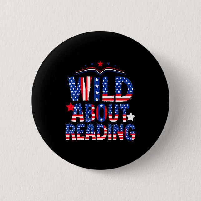 Badge Rond 5 Cm Lecture de livres lecteur amateur bibliothécaire e (Devant)