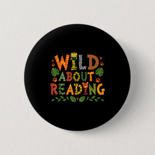 Badge Rond 5 Cm Lecture de livres lecteur bibliothécaire animaux s