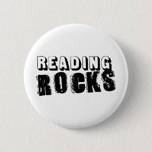 Badge Rond 5 Cm Lecture des rochers