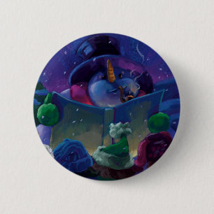 Badge Rond 5 Cm Lecture d'hiver