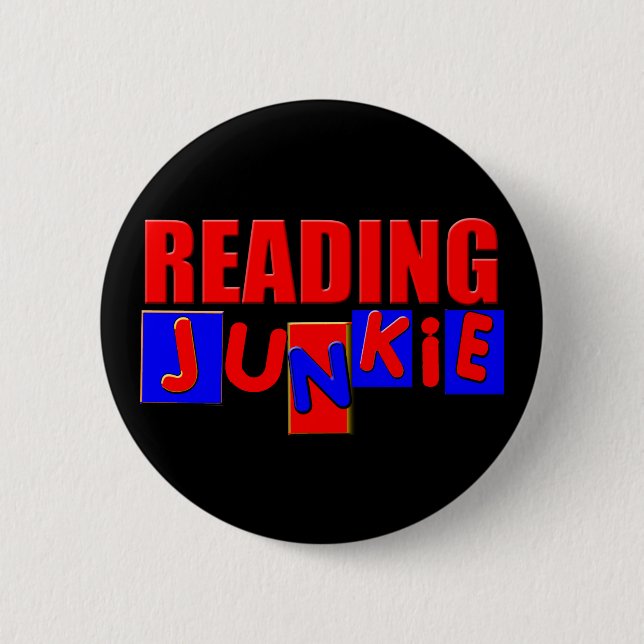 Badge Rond 5 Cm lecture drôle (Devant)