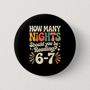 Badge Rond 5 Cm Lecture drôle 6 7 Six Sept Mème Livre Englieacher