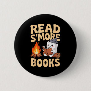 Badge Rond 5 Cm Lecture groovy de plus de livres sous une tente mi