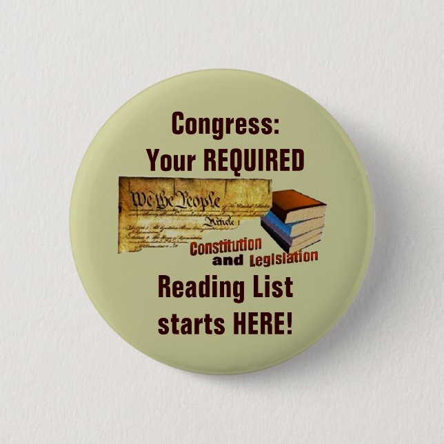 Badge Rond 5 Cm Lecture requise (Devant)