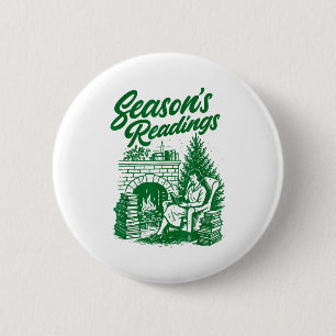 Badge Rond 5 Cm Lectures de saisons vintage toutes réservées pour
