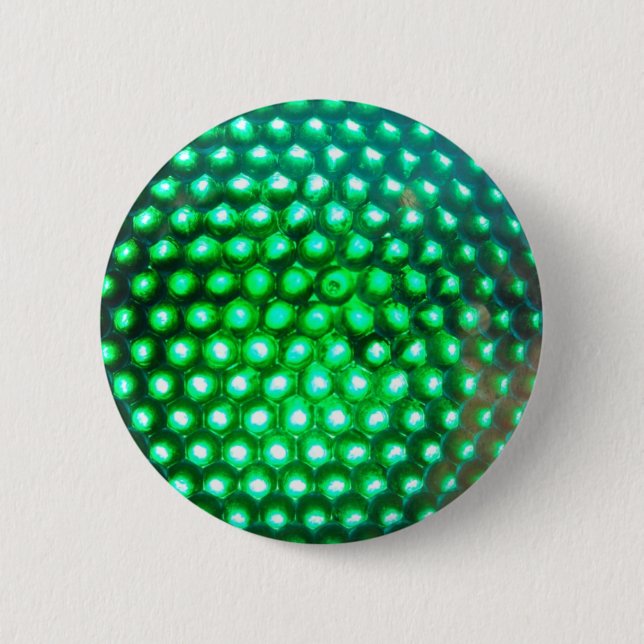 Badge Rond 5 Cm LED-vert-lumières948 DISCO BALL NEON VERT FLUX F (Devant)