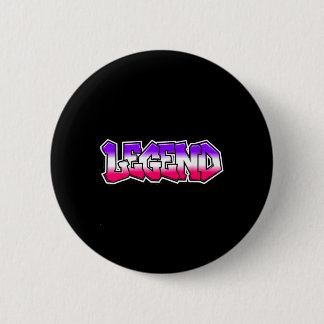 Badge Rond 5 Cm Légende cool graffiti slogan texte citation cadeau