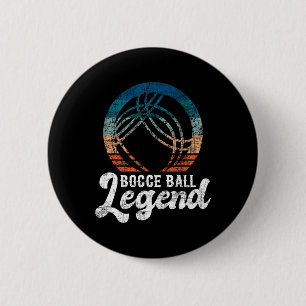 Badge Rond 5 Cm Légende de Bocce Byll - Jeu de Boule Byll F