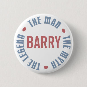 Badge Rond 5 Cm Légende de mythe d'homme de Barry personnalisable