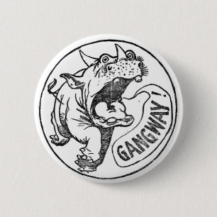 Badge Rond 5 Cm Légion de Winsor McCay de Rhinocerous de
