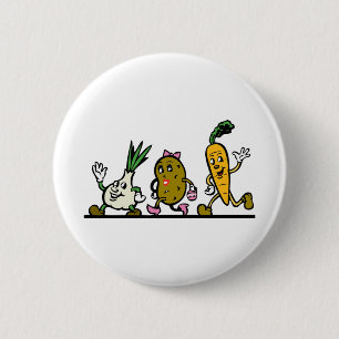 Badge Rond 5 Cm Légumes