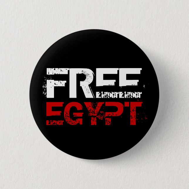 BADGE ROND 5 CM L'EGYPTE LIBRE (Devant)