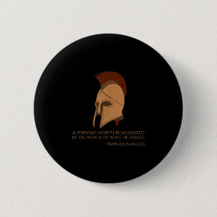 Badge Rond 5 Cm L'empereur romain Marcus Aurelius - Philosophie st