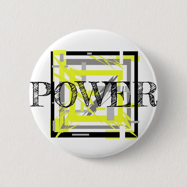 Badge Rond 5 Cm L'énergie électrique Art Abstrait (Devant)