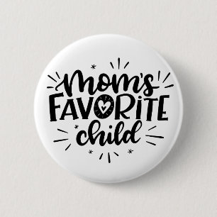 Badge Rond 5 Cm L'enfant préféré de maman