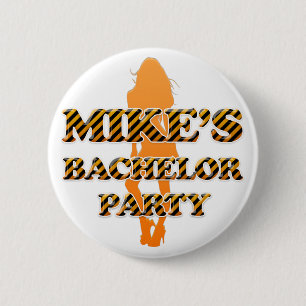 Badge Rond 5 Cm L'enterrement de vie de jeune garçon de Mike