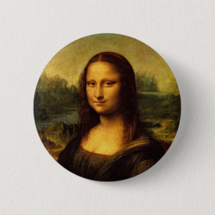 Badge Rond 5 Cm Leonardo Da Vinci - Mona Lisa