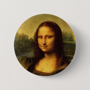 Badge Rond 5 Cm Leonardo da Vinci Mona Lisa