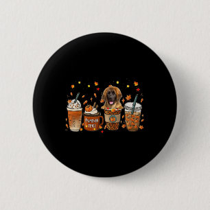 Badge Rond 5 Cm Leonberger Fall Café Citrouille épice Latte Iced A