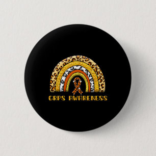 Badge Rond 5 Cm Léopard Arc-en-ciel