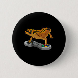 Badge Rond 5 Cm Léopard Gecko Léopard Dragon Cadeaux Enfants Cool