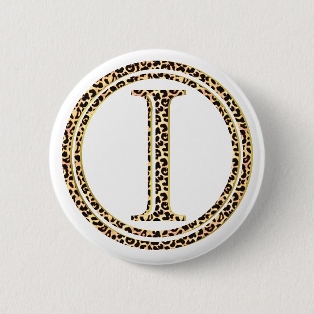 Badge Rond 5 Cm léopard I (Devant)