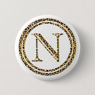Badge Rond 5 Cm Leopard N