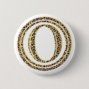 Badge Rond 5 Cm Leopard O