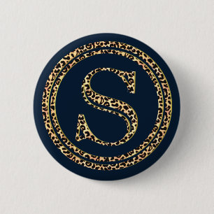 Badge Rond 5 Cm Leopard S