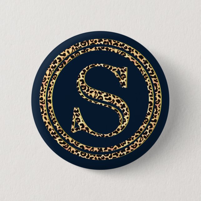 Badge Rond 5 Cm Leopard S (Devant)