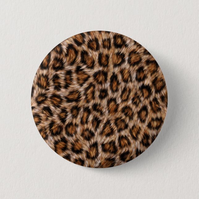 Badge Rond 5 Cm Leopard Spots Pour Jaguar Animal Cat Pattern.j (Devant)