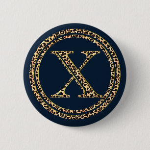 Badge Rond 5 Cm Leopard X