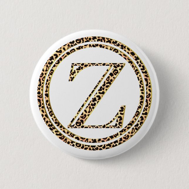Badge Rond 5 Cm Leopard Z (Devant)