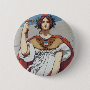 Badge Rond 5 Cm L'épée est tirée, la marine l'emporte