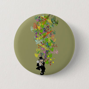 Badge Rond 5 Cm LeprechaunPantalonsNoirs