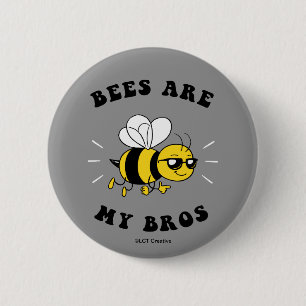Badge Rond 5 Cm Les abeilles sont mes frères