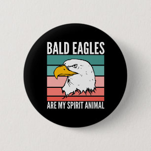 Badge Rond 5 Cm Les Aigles Baltes Sont Mon Esprit Animal