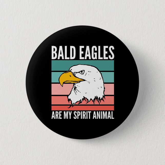 Badge Rond 5 Cm Les Aigles Baltes Sont Mon Esprit Animal (Devant)