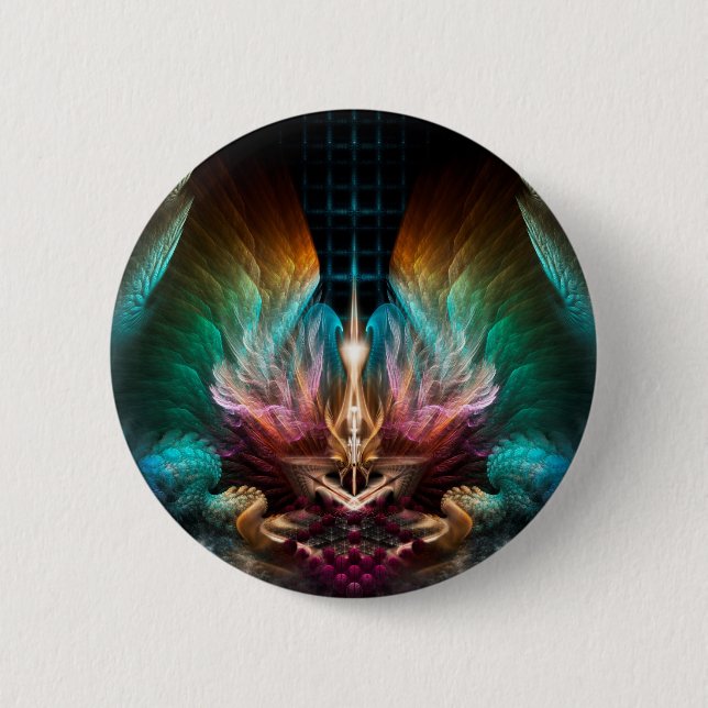 Badge Rond 5 Cm Les Ailes De L'Artillien (Devant)