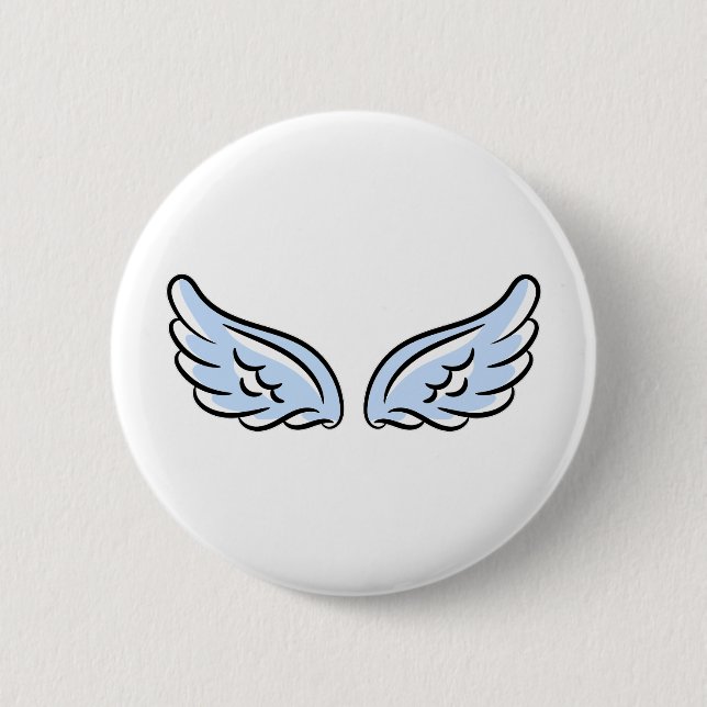 Badge Rond 5 Cm Les ailes du petit ange mignon (Devant)