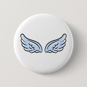 Badge Rond 5 Cm Les ailes du petit ange mignon