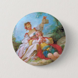Badge Rond 5 Cm Les Amoureux Heureux