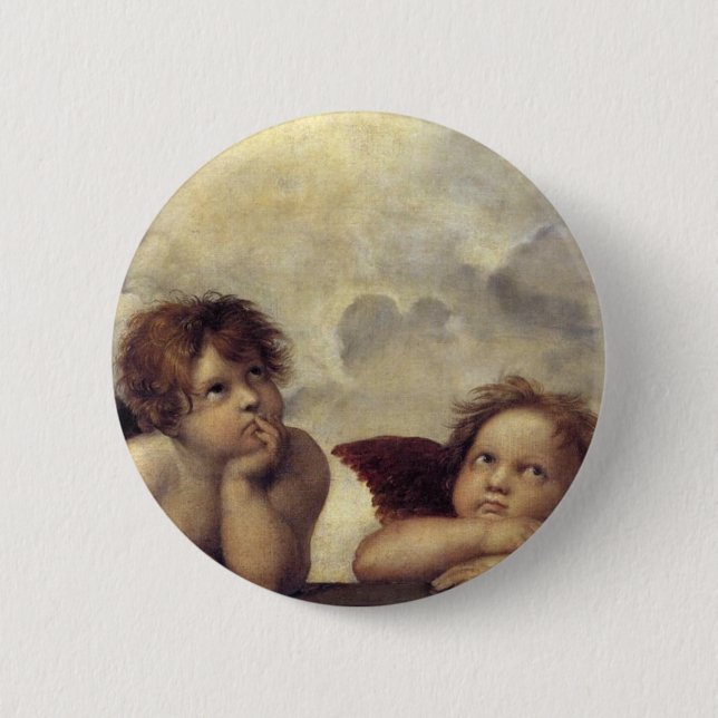 Badge Rond 5 Cm Les anges de Raphaël (Devant)