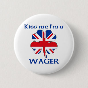 Badge Rond 5 Cm Les Anglais personnalisés m'embrassent que je sui