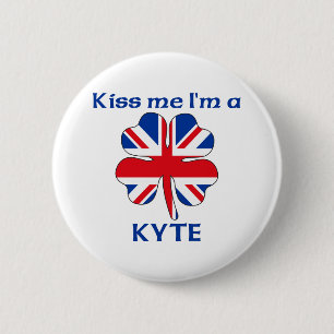 Badge Rond 5 Cm Les Anglais personnalisés m'embrassent que je sui
