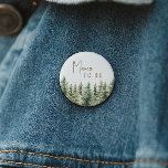 Badge Rond 5 Cm Les animaux boisés de la forêt<br><div class="desc">Voici notre bouton "Mama-to-be" pour les animaux de la forêt - parfait pour une célébration mignonne et fantasque! Doté d'un thème moderne de forêt aquarelle avec d'adorables créatures comme le renard, l'ours brun, le lapin et le cerf, il est parfait pour une douche sans rapport avec le genre. Ce design...</div>