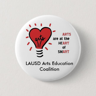 Badge Rond 5 Cm Les arts sont au coeur des boutons intelligents