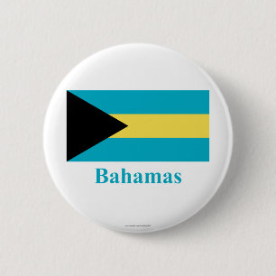 Badge Rond 5 Cm Les Bahamas diminuent avec le nom
