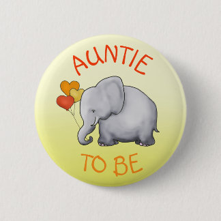 Badge Rond 5 Cm Les Ballons mignons Baby shower des éléphants